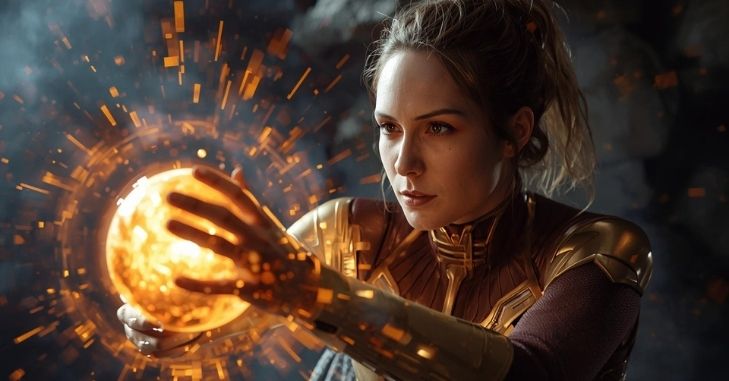 Precognition superpower illustrating foreseeing future events