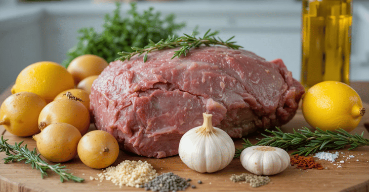 Slow-cooked lamb kleftiko served on a rustic plate