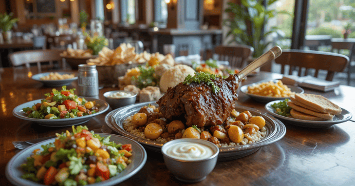 Tender Greek lamb kleftiko falling off the bone