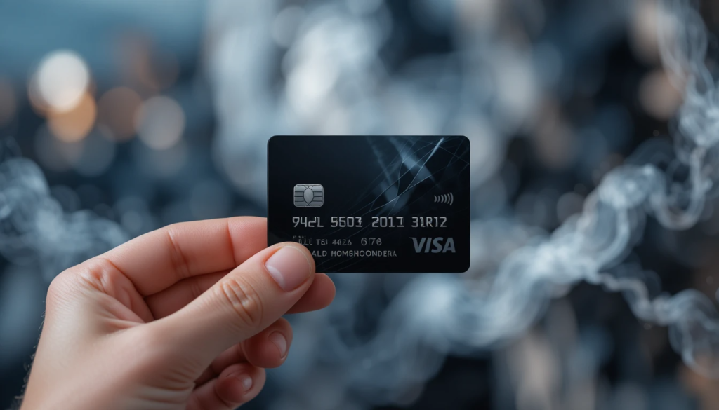 Luxury credit card with premium travel benefits
