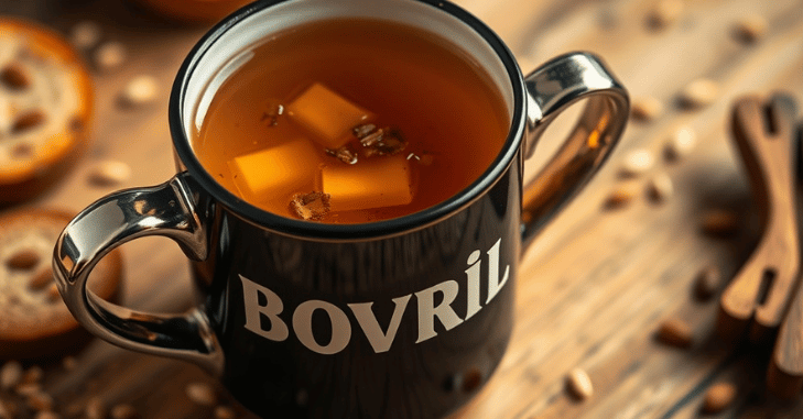 Bovril nutrition facts showing protein B vitamins and low fat content