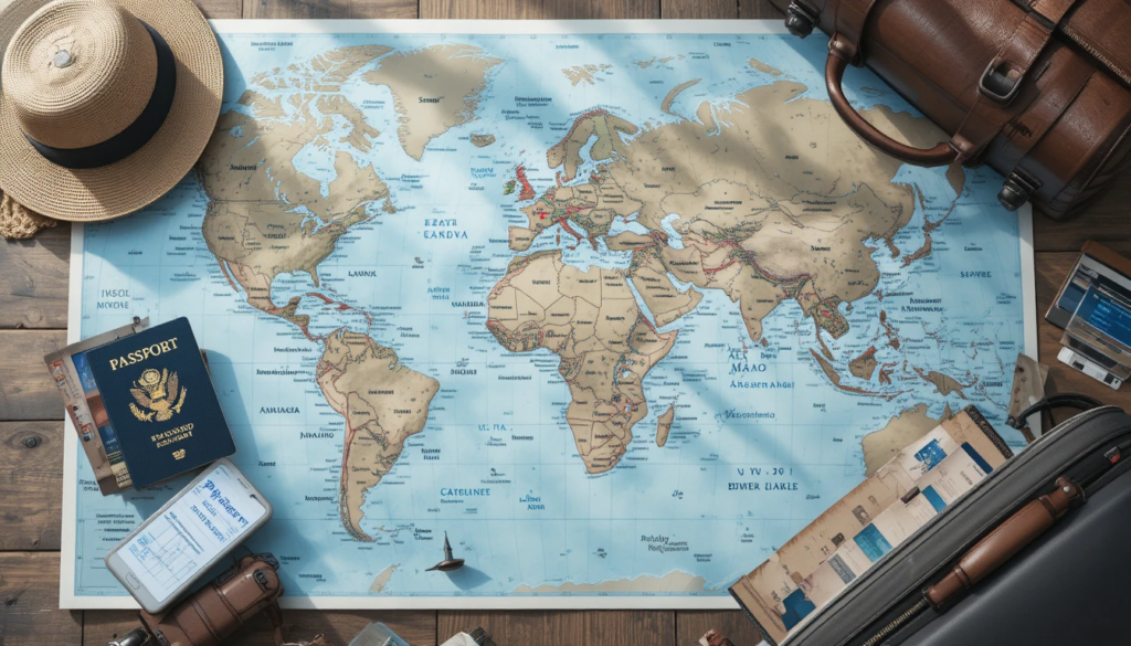 Traveller exploring multiple destinations on a single combined holiday