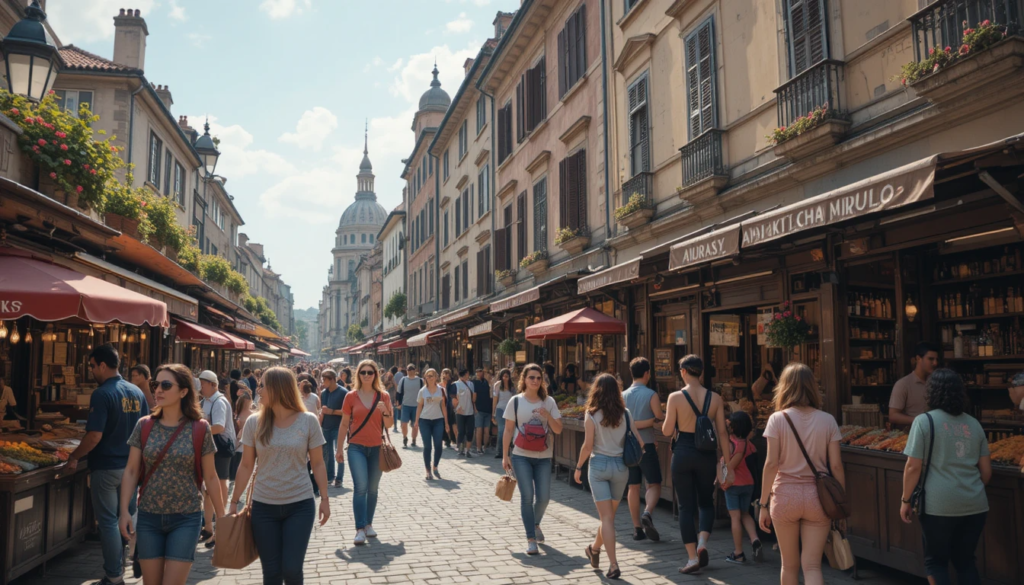 Planning a multi-destination holiday with connecting flights and routes