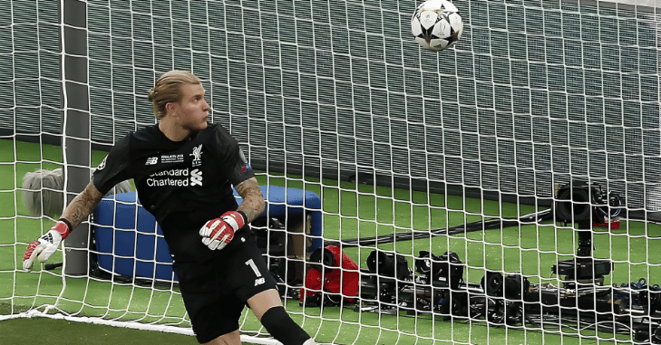 Loris Karius with his partner reflecting his personal family life
