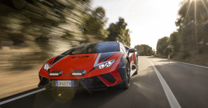 Lamborghini Huracan Sterrato raised suspension built for gravel terrain