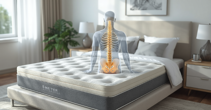 Sleeping position and mattress support for back pain relief