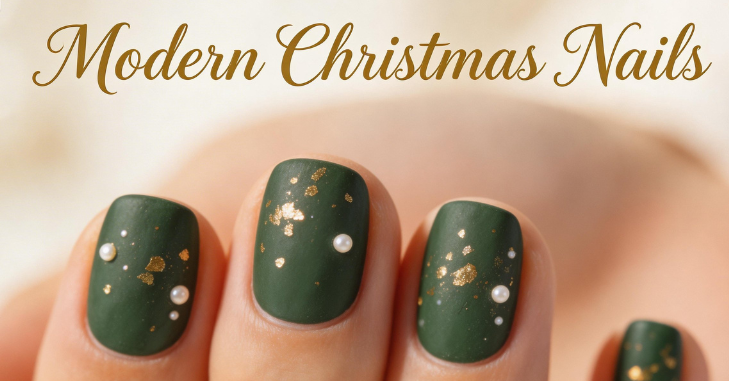 Modern Christmas Nails