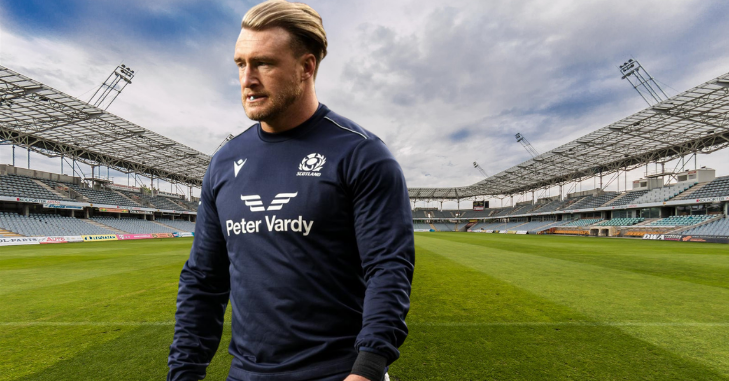 Stuart Hogg playing for Glasgow Warriors during his professional rugby career