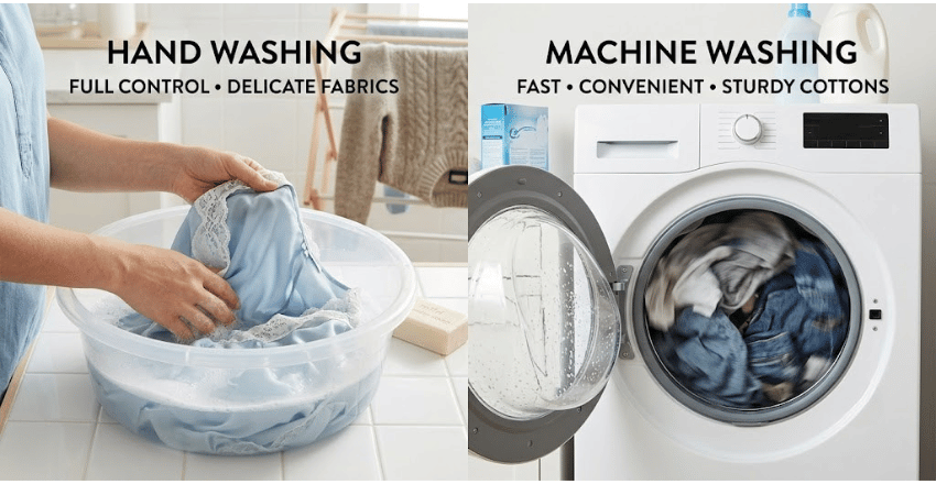 Hand Washing vs Machine Washing
