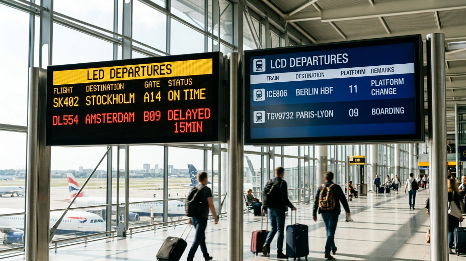 LED vs LCD Transit Signage: Which Display Works Better in Bright Terminals? 
