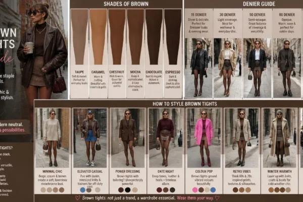 Brown Tights: How to Choose the Right Shade, Denier and Outfit for UK Style